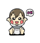 Chubby Baby Boy（個別スタンプ：21）