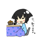 黒猫系女子（個別スタンプ：25）