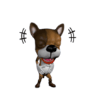 3D animal Faithful dog（個別スタンプ：1）