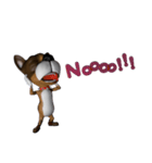 3D animal Faithful dog（個別スタンプ：6）