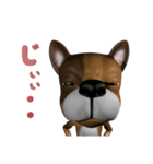 3D animal Faithful dog（個別スタンプ：24）