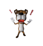 3D animal Faithful dog（個別スタンプ：27）