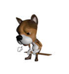 3D animal Faithful dog（個別スタンプ：28）