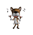 3D animal Faithful dog（個別スタンプ：29）