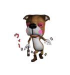 3D animal Faithful dog（個別スタンプ：31）