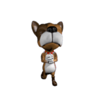 3D animal Faithful dog（個別スタンプ：35）