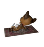 3D animal Faithful dog（個別スタンプ：36）