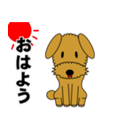 顔だけモコモコ犬（個別スタンプ：1）