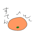 スチール缶の上にある、みかん（個別スタンプ：6）