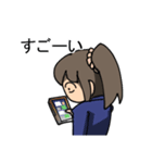 聞き上手少女（個別スタンプ：19）