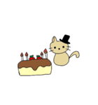 チョコねことしろねこ（個別スタンプ：39）