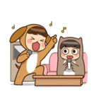 Beagles and Owl（個別スタンプ：33）