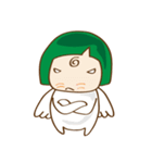 green angel and friend（個別スタンプ：24）