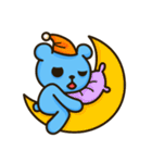 Lovely Blue Bear（個別スタンプ：3）