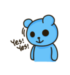 Lovely Blue Bear（個別スタンプ：5）