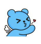 Lovely Blue Bear（個別スタンプ：7）