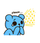 Lovely Blue Bear（個別スタンプ：8）