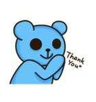 Lovely Blue Bear（個別スタンプ：9）