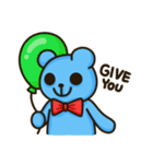 Lovely Blue Bear（個別スタンプ：16）