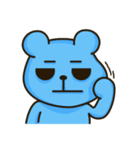 Lovely Blue Bear（個別スタンプ：27）