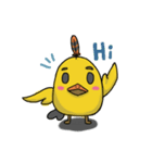 Chubby Quill Chicken and his friend（個別スタンプ：1）