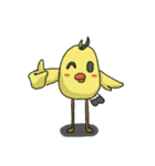 Chubby Quill Chicken and his friend（個別スタンプ：5）