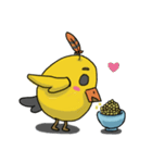 Chubby Quill Chicken and his friend（個別スタンプ：10）