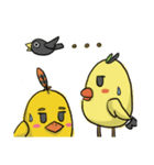 Chubby Quill Chicken and his friend（個別スタンプ：22）