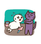 The Stupid Seal and the Moody Cat (J)（個別スタンプ：34）