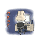 ピースうさぎ（個別スタンプ：7）