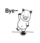 Piggy is coming ( English version 1 )（個別スタンプ：5）