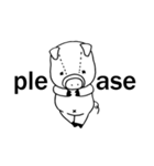 Piggy is coming ( English version 1 )（個別スタンプ：10）