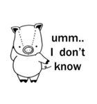 Piggy is coming ( English version 1 )（個別スタンプ：35）