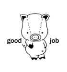 Piggy is coming ( English version 1 )（個別スタンプ：37）