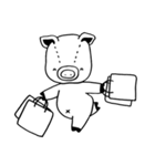 Piggy 2 (usual life, Chinese version)（個別スタンプ：35）