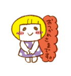 Doodled girls vol.3 日本語版（個別スタンプ：6）