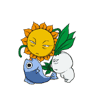 Helianthus ＆ Raphanus（個別スタンプ：16）