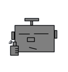 四角ロボットの基本的感情（個別スタンプ：10）