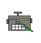 四角ロボットの基本的感情（個別スタンプ：37）