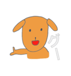 嫁が描いた変な犬（個別スタンプ：34）