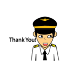 Cute Pilot Cartoons 2（個別スタンプ：8）