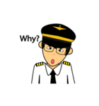 Cute Pilot Cartoons 2（個別スタンプ：20）