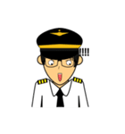 Cute Pilot Cartoons 2（個別スタンプ：21）