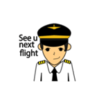 Cute Pilot Cartoons 2（個別スタンプ：23）