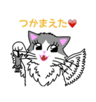 はねネコめいちゃん(文字付きねこスタンプ)（個別スタンプ：11）