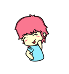 Pink Hair（個別スタンプ：1）