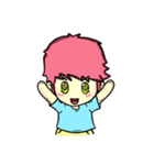 Pink Hair（個別スタンプ：3）