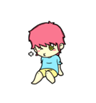 Pink Hair（個別スタンプ：4）