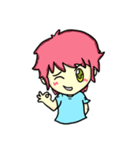 Pink Hair（個別スタンプ：24）