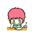 Pink Hair（個別スタンプ：28）